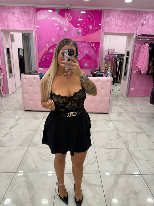 Pantagonna Con Balze Nero