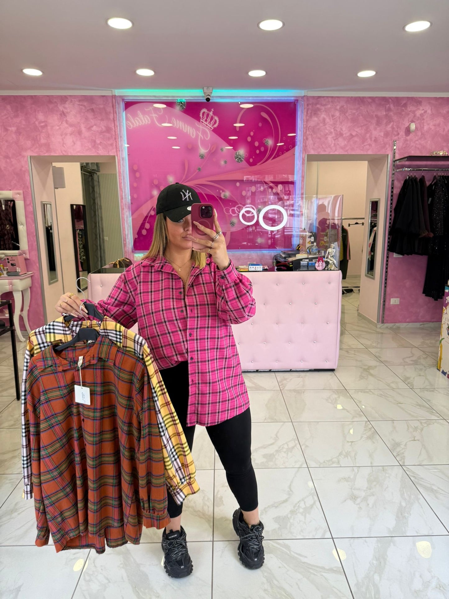 Camicia Love a Quadri