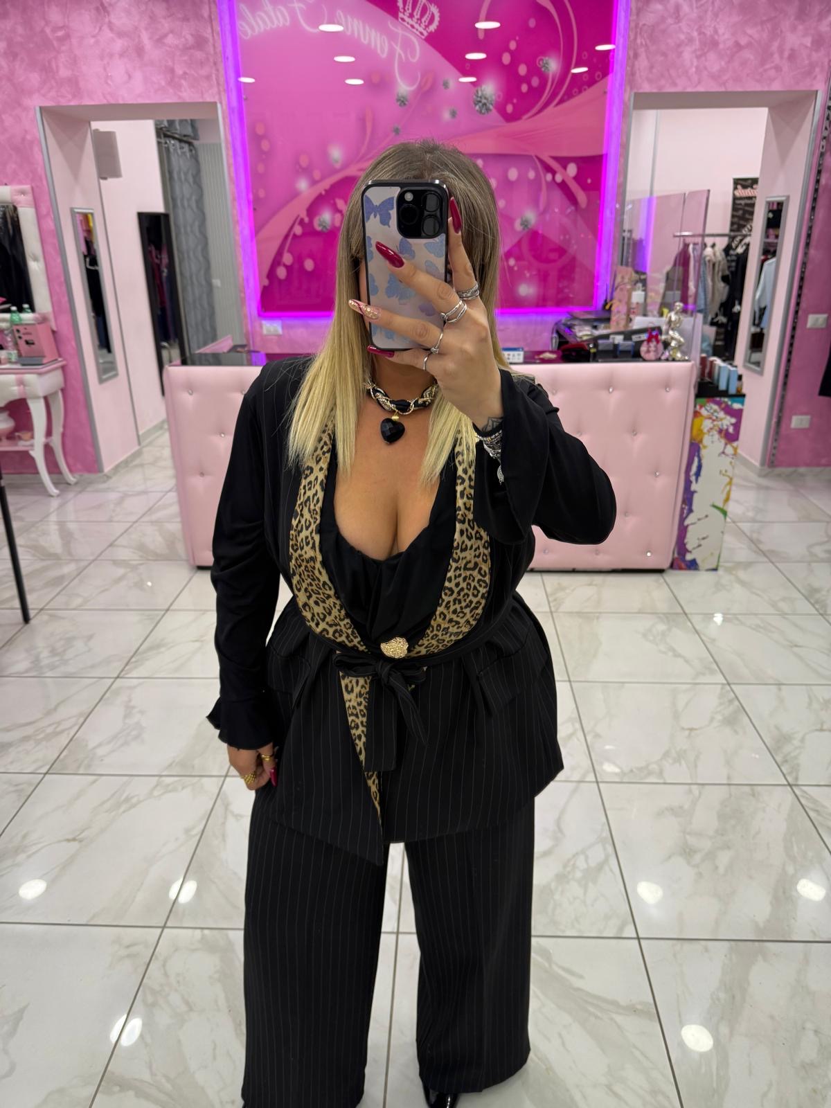 Tailleur Gessato Smanicato