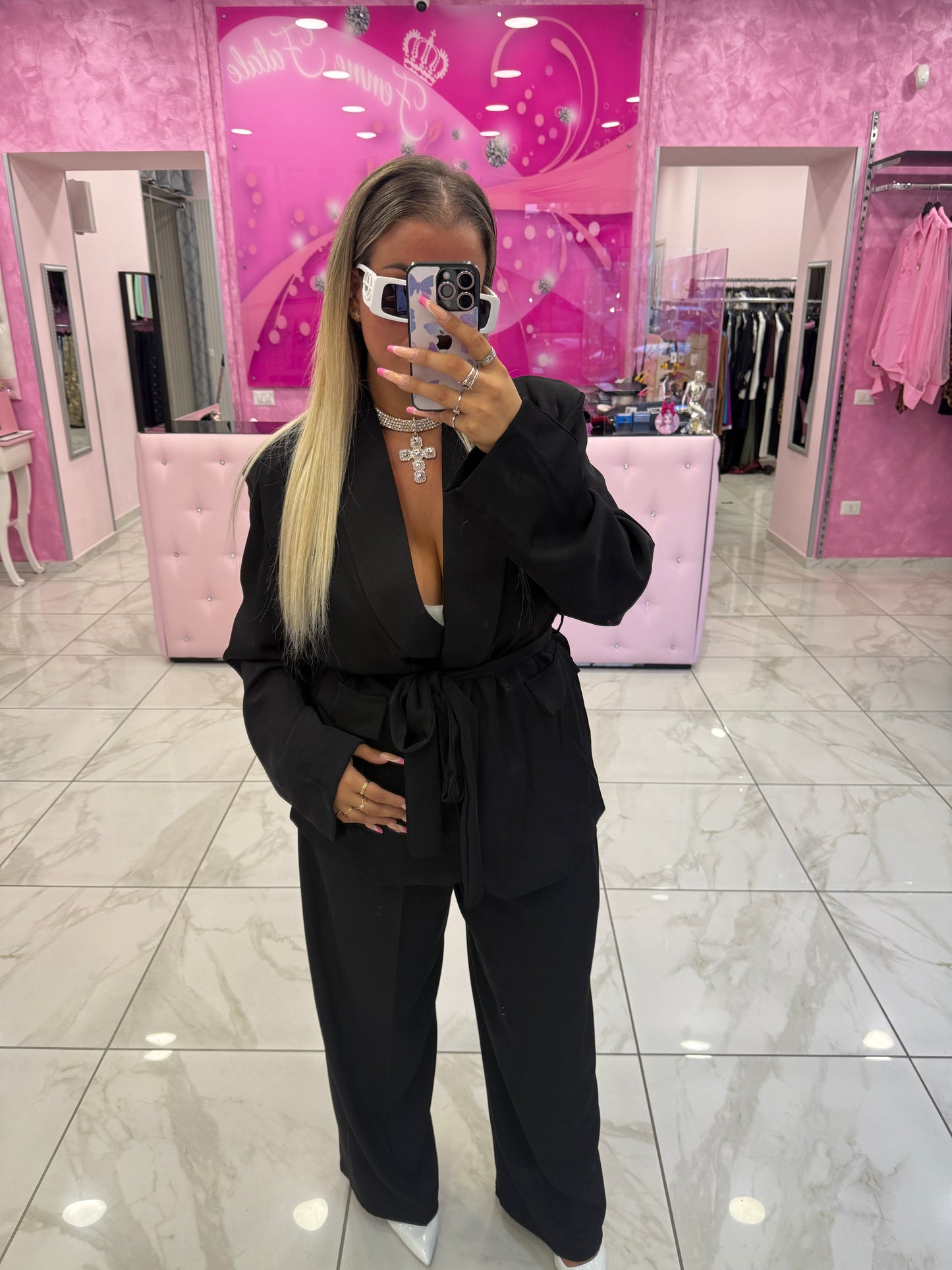 Tailleur Large Nero