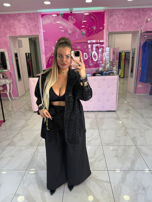 Maxi Giacca Leopard