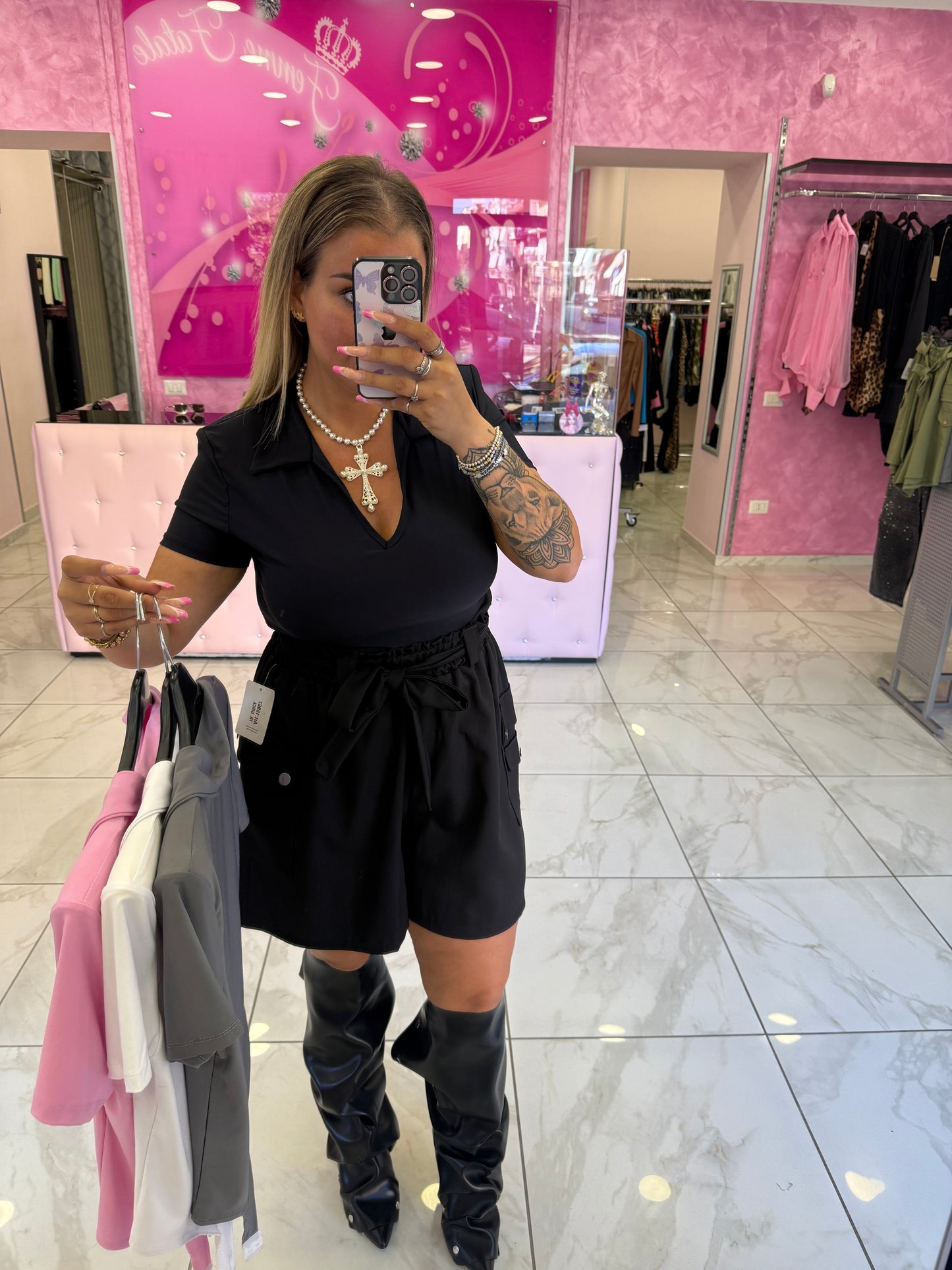 Body Camicia mezza manica