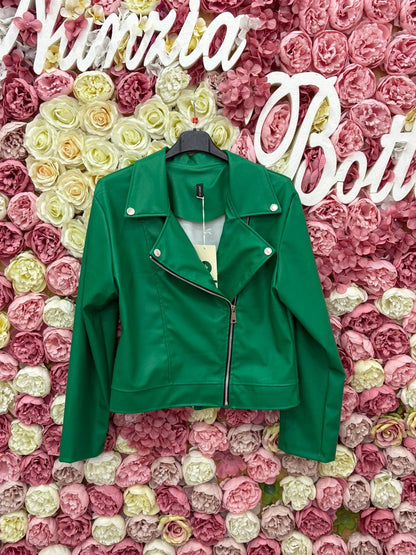 Giubbino ecopelle basic