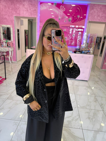 Maxi Giacca Leopard