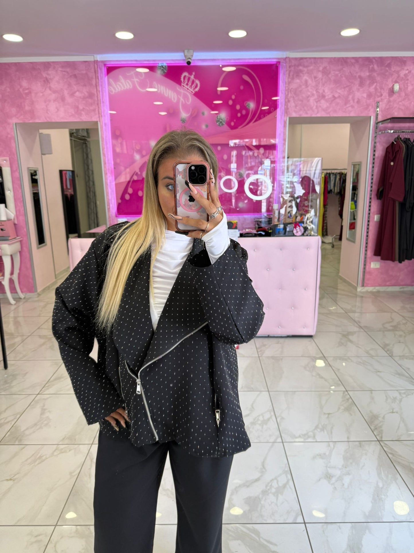 Giubbino Diamond Nero