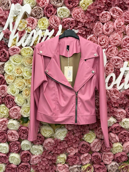 Giubbino ecopelle basic