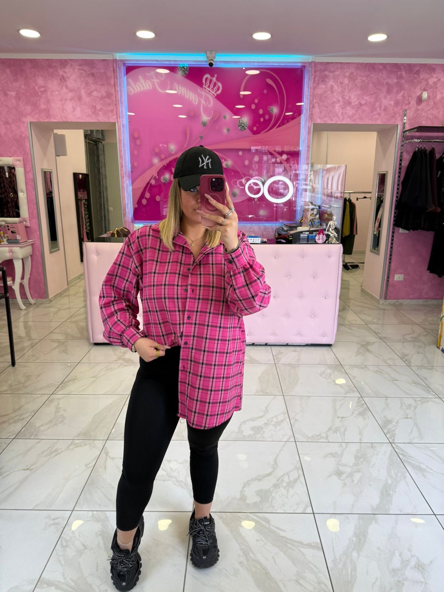 Camicia Love a Quadri