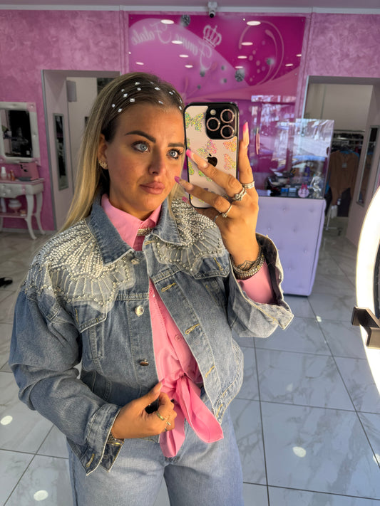Giubbini farfalla in jeans
