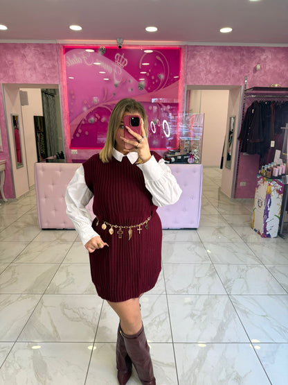 Abito Smanicato con Camicia